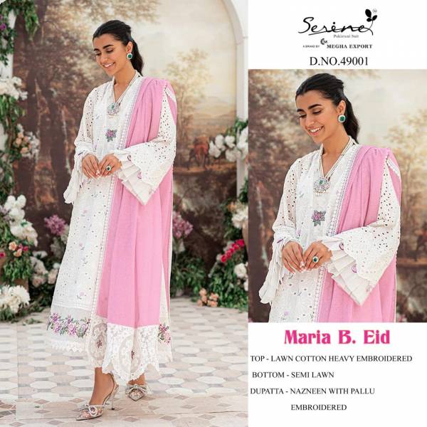 Serene Maria B Eid Fancy Ethnic Wear Lawn Cotton Pakistani Salwar Suits Collection